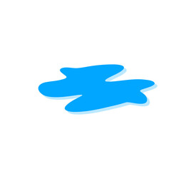 Teardrop and puddle vector