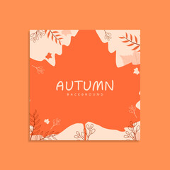 autumn themed background design for advertising, greeting cards and promotions