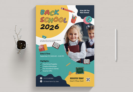 Back to School Flyer Template