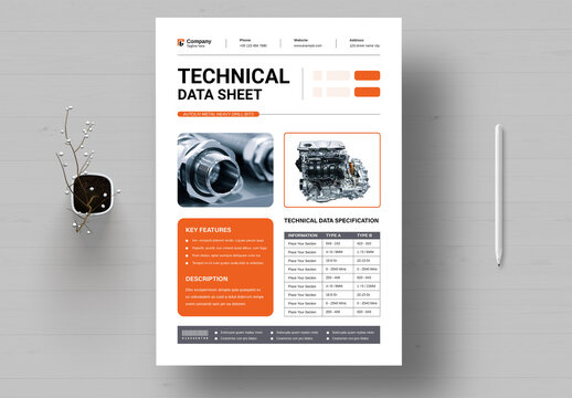 Technical Data Sheet Template Layout