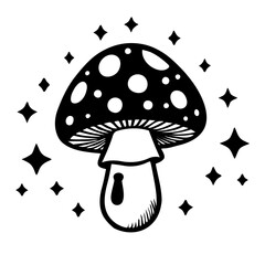 vector illustration of Mushroom love vector
