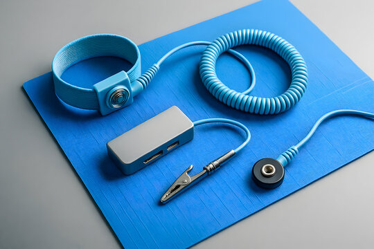 ESD Anti-Static Wrist Strap & Mat Grounding Kit