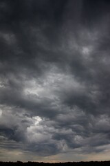 Obraz premium Clouds over the forest in summer