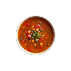 Delicious and Healthy Red Lentil and Chickpea Soup in a Bowl