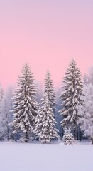 Obraz premium Serene Winter Morning