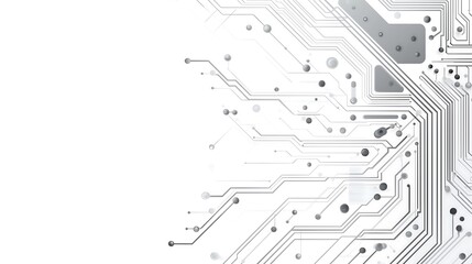 Abstract Futuristic Circuit Board Technology Background