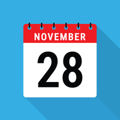 Albania Independence Flag Day Calendar Icon