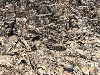 Rock mountain background, barren land, materials