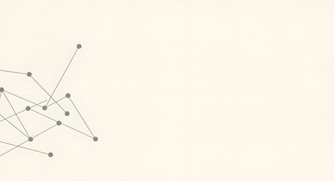 Abstract geometric background with a network of interconnected dots and lines, symbolizing data connection, technology, and communication systems