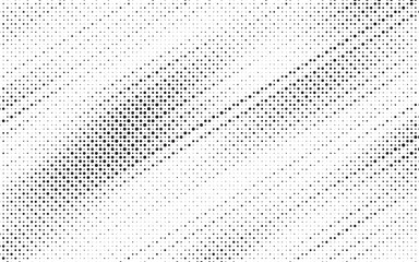 Halftone vector background. Monochrome halftone pattern. Abstract geometric dots background. Pop Art comic gradient black white texture. Design for presentation banner, poster, flyer, business card.	