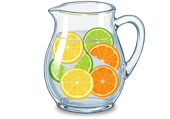 glass of orange juice with lemon