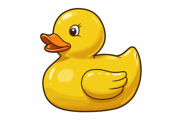 rubber duck isolated on white