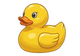 rubber duck on white background