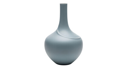 Blue ceramic vase has a smooth texture and sits against a dark backdrop, perfect for product display or elegant branding.