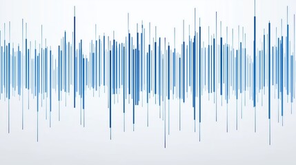 Abstract blue vertical lines on white background