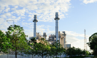 Gas turbine electrical power plant with twilight