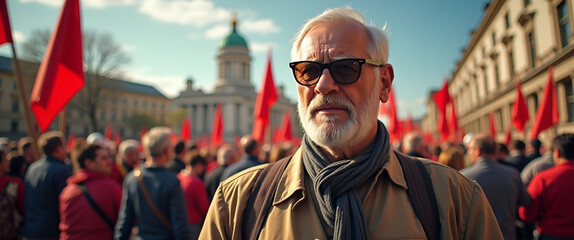 Refined International Workers� Day Visuals: Dignified Portraits, Iconic Protests & Culturally Rich Photostock for Editorial Campaigns - Photo Stock Concept