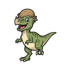 Pachycephalosaurus Dome Head Dinosaur Illustration