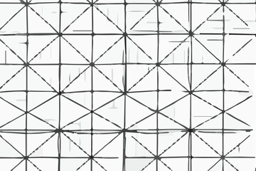 Abstract Monochrome Geometric Pattern