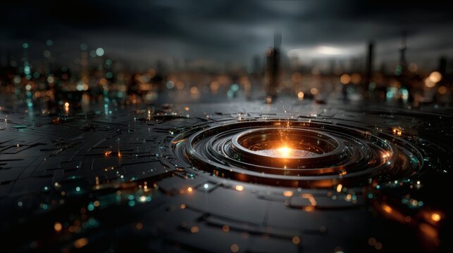 Cyber security visualization glowing digital lock artificial intelligence defense futuristic network protection big data safety 