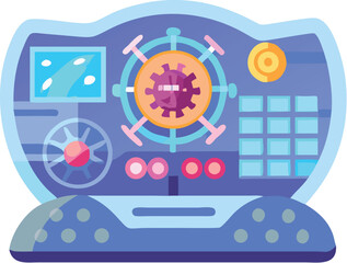 Futuristic holographic dashboard for pandemic control monitoring and analysis