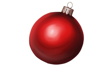 Christmas ornament sphere white background celebration.