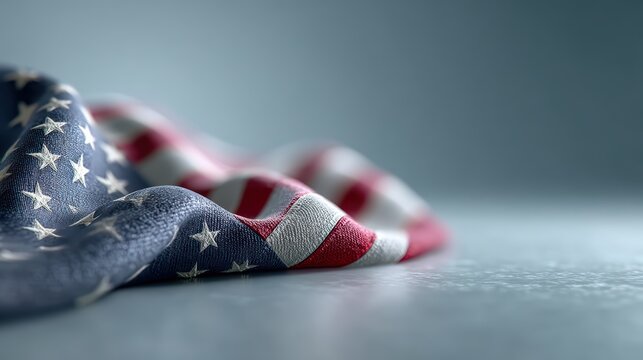 Crisp vertical united states flag display for patriotic themes