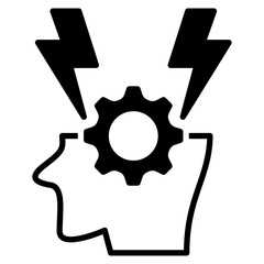 Stress outline mixed icon