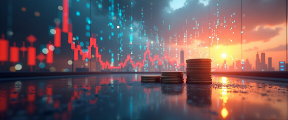 Evolving Global Investment: Capital Reallocation and Market Strategy Shifts in Foreign Investment Dynamics - Photo Stock Concept with Left Space