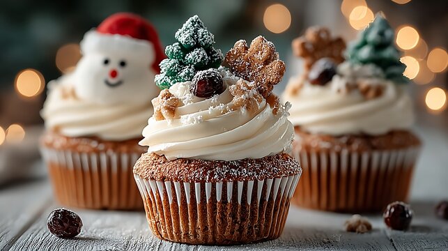 Festive holiday cupcakes perfect for celebrations