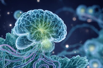 Fototapeta premium Endocannabinoid signaling in the gut-brain axis.