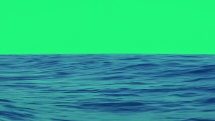 General Objects & Products Calm Ocean Waves Rolling Under a Bright Sky