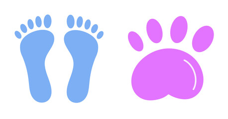 human animal footprint