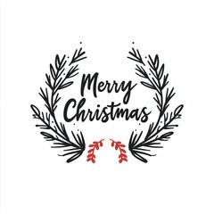 Fototapeta premium Festive holiday greeting card illustration