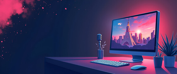 Exhibit Refined Podcast Promotional Art: Dynamic Digital Illustrations & Creative Layouts for Enhanced Brand Recognition in Audio Media Channels