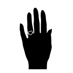 hand vector silhouette