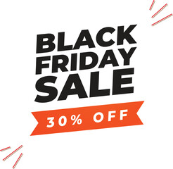 black friday sale banner with discount offer details