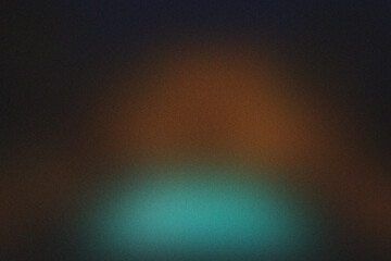Abstract Background With Dark Brown, Orange, and Teal Hues And Grain Texture gradient