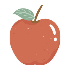 Cute apple illustration