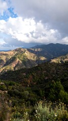 Naklejka premium Mountain landscape view