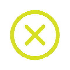 Fototapeta premium cross mark button