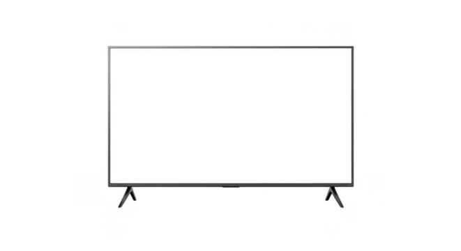 Television screen isolated on transparent background - Powered by Adobe