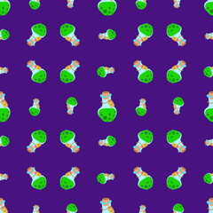 Green chemical magic liquid pattern