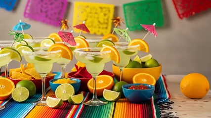 Margaritas and Mexican decor