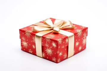 Obraz premium Gift box white background celebration.