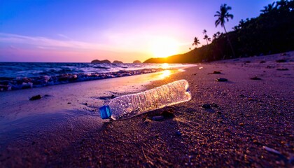 The ocean's waves bring both beauty and pollution.  