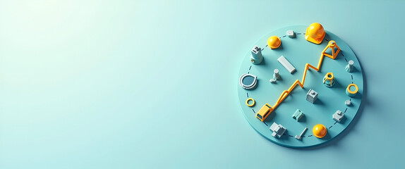 Photo Realistic Safety Icon with Copy Space for Infographics - Visualize Safety Management Insights Effectively