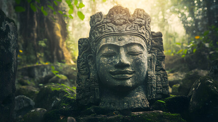 buddha statue in angkor wat cambodia