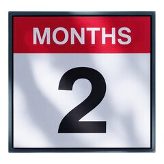 A Captivating Calendar Displaying the Month with Bold Numerals and a Clean Design, Perfect for Scheduling and Planning