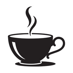 Coffee or tea cup vector icon hot drink illustration. vector illustration EPS 10.